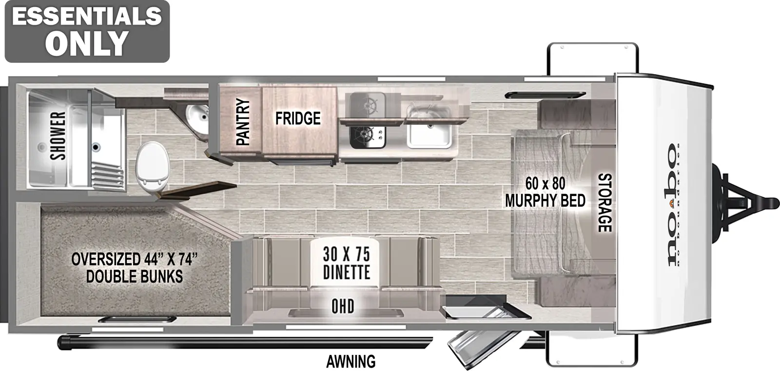 No Boundaries NB19.3 ESSENTIALS ONLY Floorplan